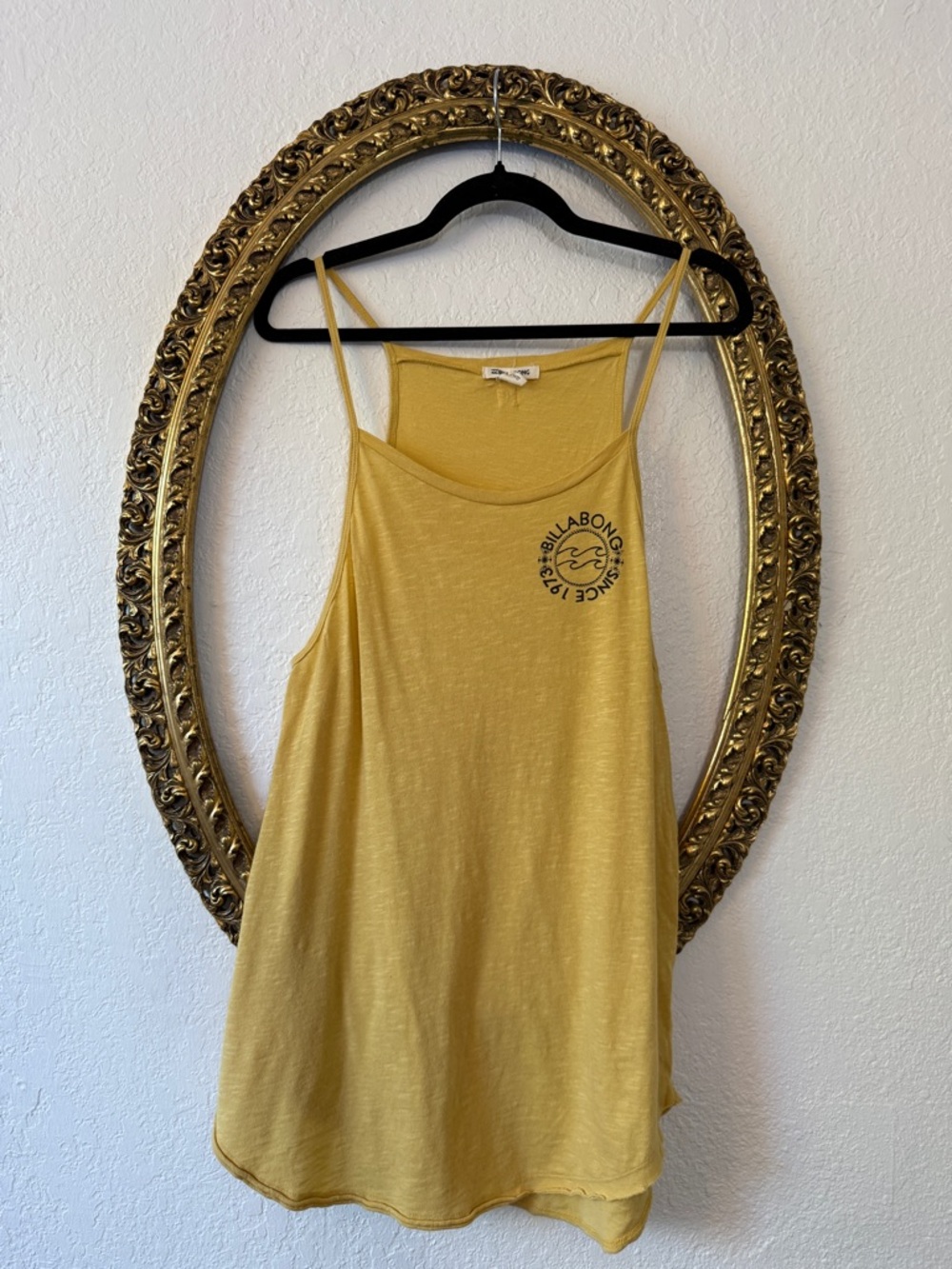 Billabong Yellow Spaghetti Strap Tank Top
